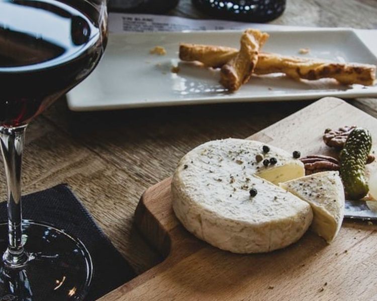 Cheese and wine