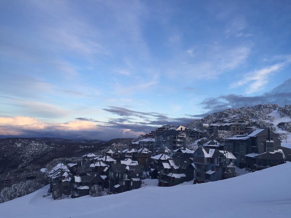 Hotham Heights Village in the snow season